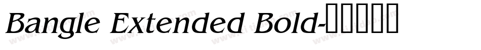 Bangle Extended Bold字体转换